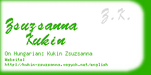 zsuzsanna kukin business card